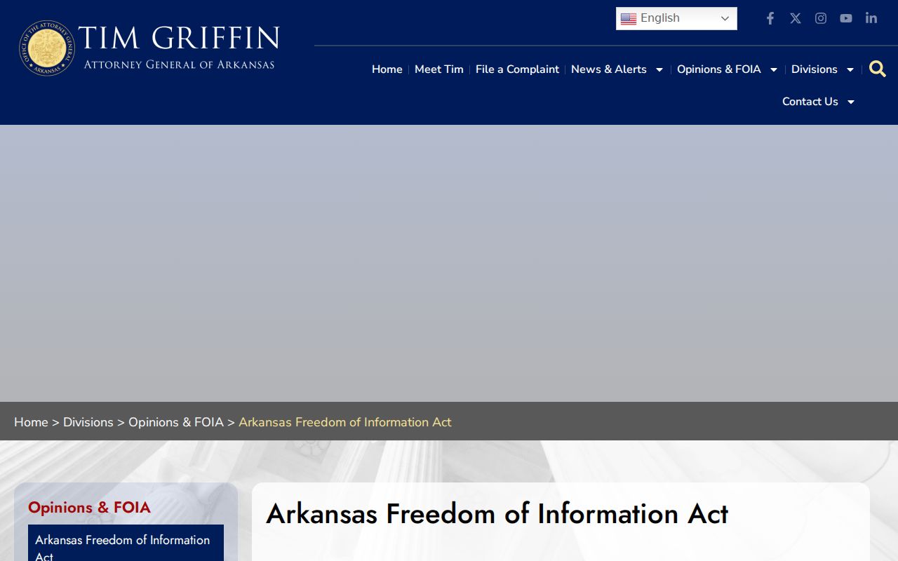 Arkansas FOIA access rules for Miller County warrant records