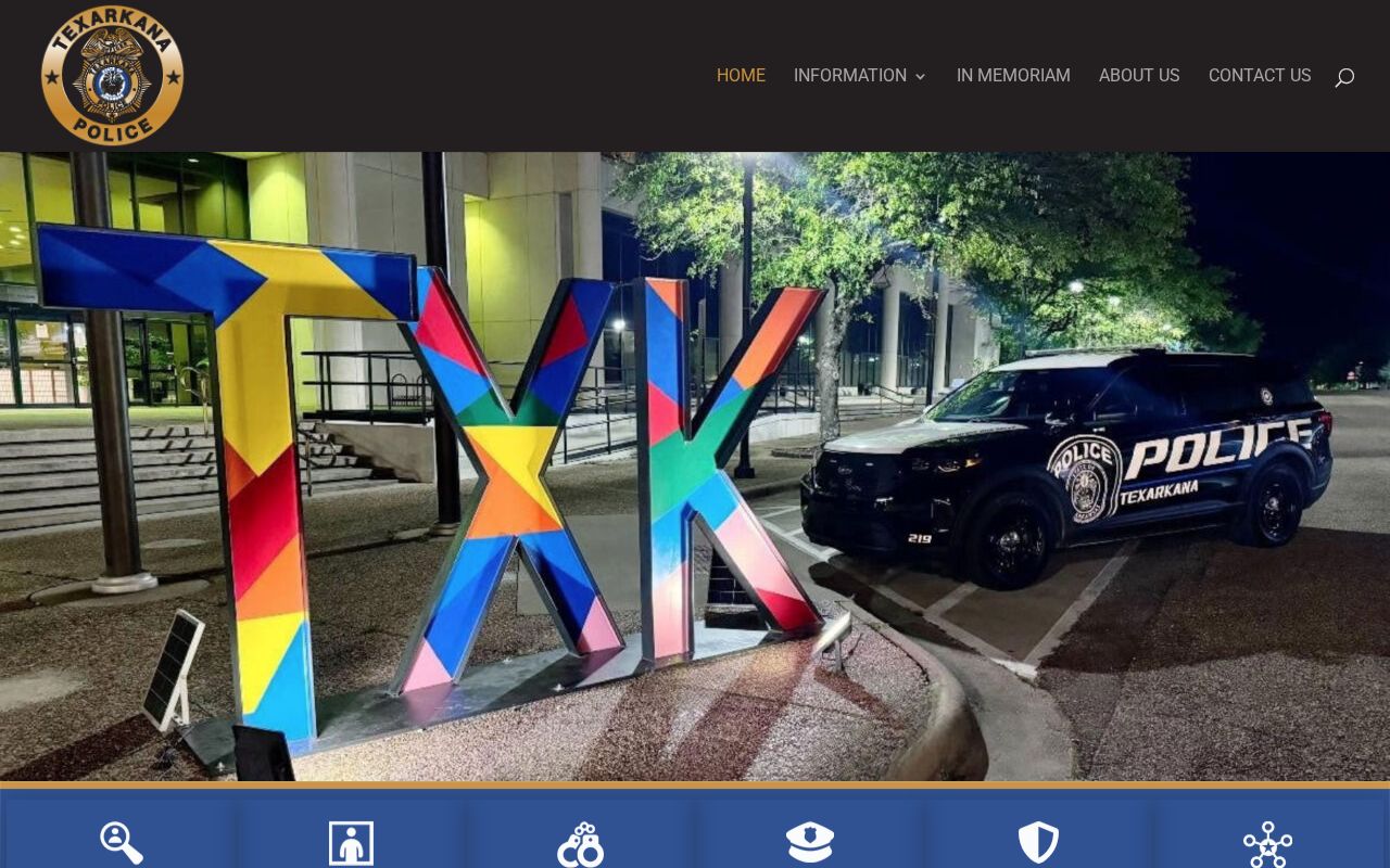 Texarkana warrant records routing on the Arkansas Police home page